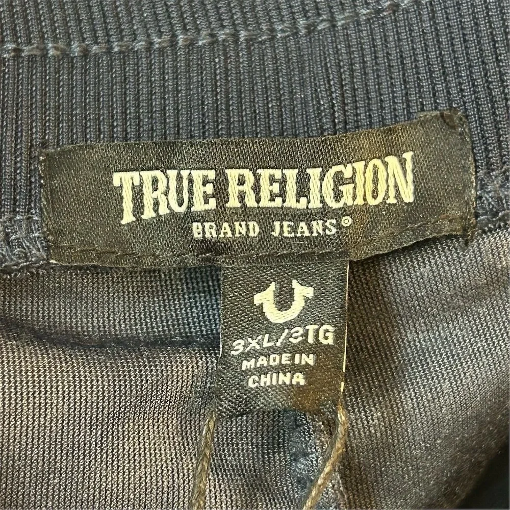 True Religion‎ Men's 3XL Blue Velour Jogger Pants Elastic Waist 28